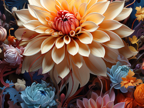 Blooming Flower in Soft Light